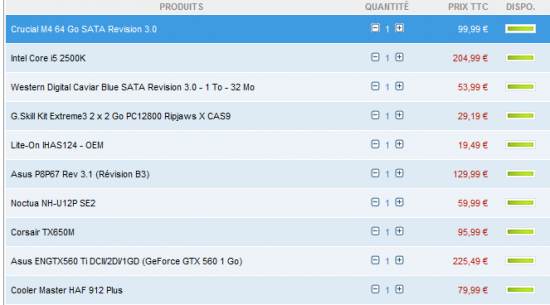 Config Battlefield 3 1000 euros