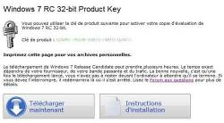 t&eacute;l&eacute;chargement windows 7 rc