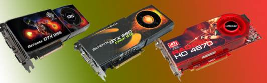 GTX 285 GTX 260 216sp hd 4870