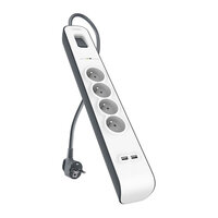 Belkin BSV401ca2M multiprise parafoudre 4 prises 2 USB