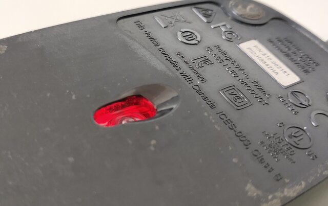 Capteur optique de souris gaming - LED et lentille