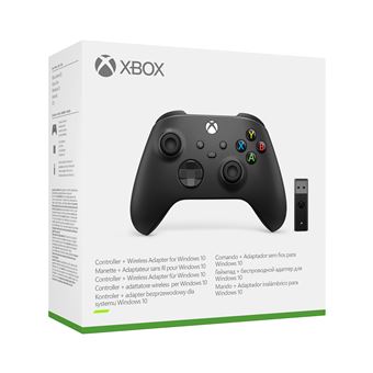 Manette Xbox avec adaptateur sans fil Windows 10 Noir