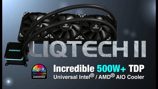 LIQTECH II, Addressable RGB AIO Liquid Cooler, Universal Intel/AMD Socket Compatibility