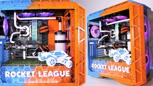 Project Rocket League - Crazy Custom Water Cooled Gaming PC Build | Time Lapse