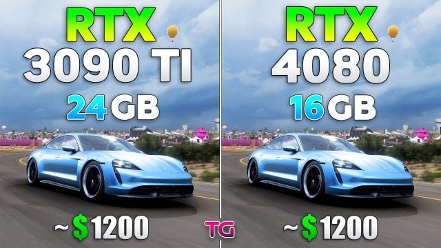 RTX 4080 vs RTX 3090 Ti - Test in 8 Games
