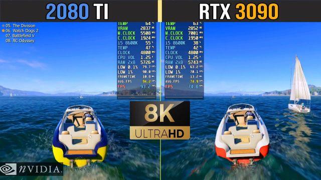 RTX 3090 VS RTX 2080 TI - 8K Gaming Test - FPS Comparison