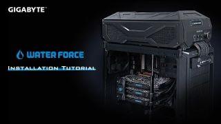 GIGABYTE - "WATER FORCE" 3-WAY SLI WATER COOLING SYSTEM , Installation Tutorial