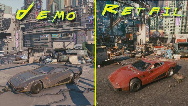 Cyberpunk 2077 2018 Demo vs Retail RTX 3080 4K Graphics Comparison