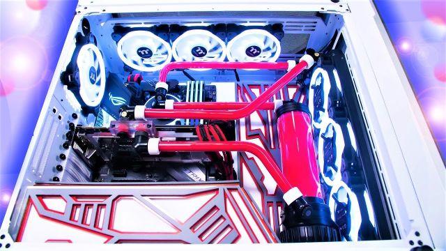 $4000 EXTREME Custom Water Cooled Gaming PC Build - Time Lapse 2018