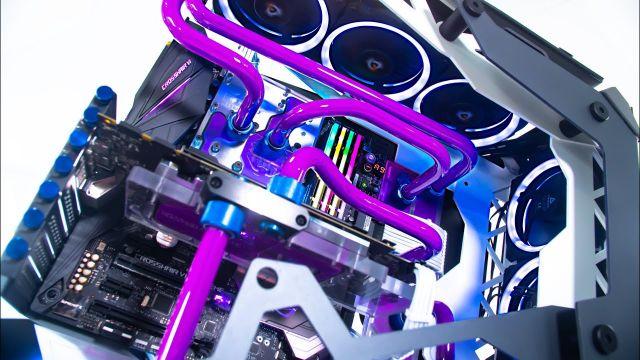 AMD Custom Water Cooled Gaming PC Build - Time Lapse 2019 - Antec Torque