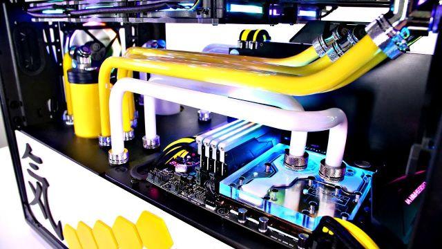 LEVEL 20 ULTIMATE CUSTOM WATER COOLED GAMING PC | Time Lapse Build
