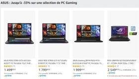 Amazon : ASUS , Jusqu'&agrave; -33% sur une s&eacute;lection de PC Gaming portable