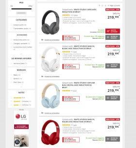 Darty : -37% sur les BEATS STUDIO 3 avec r&eacute;duction de bruit