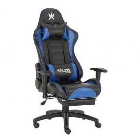 109&euro; la Chaise de bureau gaming Alpha Omega Players Imp&eacute;rium Noir et Bleu (-35%)