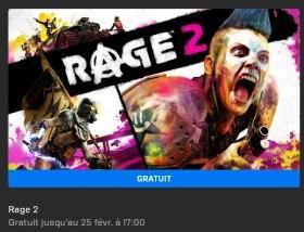 Rage 2 offert par l'Epic Games Store