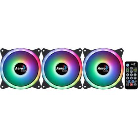 AEROCOOL Duo 12 Pro (Pack de 3) Ventilateur 120mm A RGB pour boitier (29&euro; au lieu de 45&euro;)
