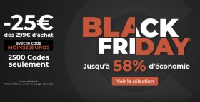 BlackFriday Cdiscount : Ce soir seulement -25&euro; d&egrave;s 299&euro; d'achat avec le code MOINS25EUROS