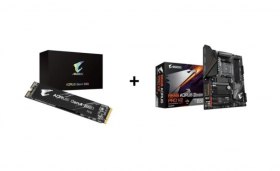 286&euro; le kit : SSD AORUS NVMe Gen4 1To + Carte m&egrave;re Gigabyte B550 AORUS PRO V2