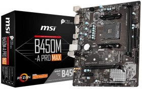Amazon : La carte m&egrave;re MSI B450M-A Pro MAX B450 &agrave; 49,95&euro; au lieu de 69,95&euro;