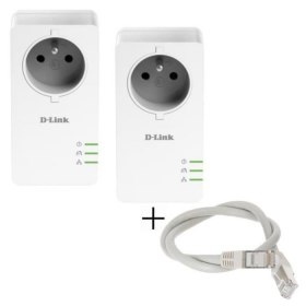Pack 2 adaptateurs D-LINK CPL AV2 1000 Gigabit H + C&acirc;ble (40&euro; au lieu de 65&euro;)