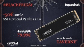 Topachat : 79,99€ le disque SSD Crucial P3 Plus 1 To