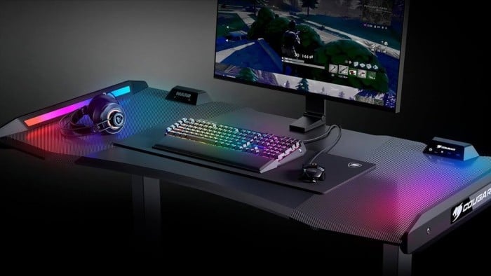 Bureau gamer SPIRIT OF GAMER Bureau Gaming à led RGB Headquarter 600