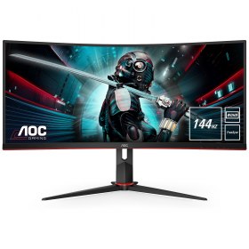 Amazon : 470&euro; au lieu de 600&euro; pour l'&eacute;cran gaming AOC CU34G2X/BK (incurv&eacute;e 34p / UW QHD / 144HZ / 1Ms)