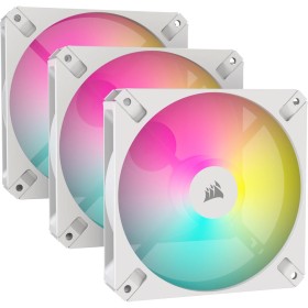 Profitez du pack de 3 ventilateurs Corsair iCUE AR120 RGB Blanc à 30 € !