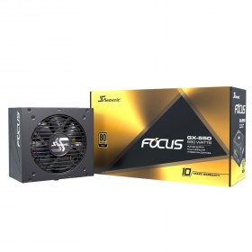 76,41&euro; l'alimentation SEASONIC Focus GX 550 (semi-passive / 550W / Gold)