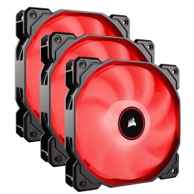 Amazon : 34,99&euro; (au lieu de 58&euro;) pour le Pack de 3 Corsair Air Series AF120 Low Noise Red