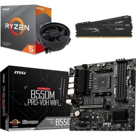Vente Flash : 369,99&euro; le Kit &eacute;vo Ryzen 5 3600 (3.6 GHz) + MSI B550M PRO-VDH WiFi + 16 Go