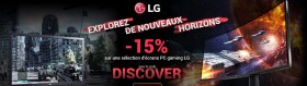 15% de r&eacute;duction sur une selection d'&eacute;cran LG sur LDLC !