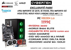 PC Gamer YEEZEN 2.0 : 1199€ avec Ryzen 5 3600 / 16Gb / RTX 2070 super