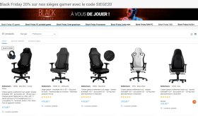 RueDucommerce : -20% sur tous les si&egrave;ges gamer