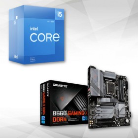 349&euro; pour le kit Evo :  INTEL Core i5 12400F + Carte m&egrave;re B660 GAMING X DDR4