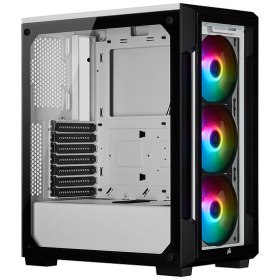 71.97&euro; pour le boitier Corsair ICUE 220T RGB Tempered Glass - Blanc
