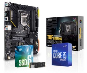 100&euro; de remise sur le KIT ( INTEL i5-10600K + ASUS TUF GAMING Z490-PLUS + SSD Intel 512 Go) soit 629&euro;95