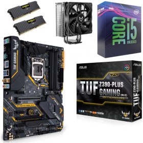 359&euro; au lieu de 539&euro; le Kit &eacute;vo (i5-9600K + Asus TUF Z390-PLUS GAMING WIFI + Fox Spirit VT120 + 16 Go DDR4)