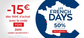 Promo Cdiscount : 15&euro; offerts d&egrave;s 199&euro; d'achat avec le code FD15 !