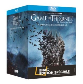 Fnac : Int&eacute;grale des 8 saisons de Game Of Thrones en Blu-ray &agrave; 60 euros