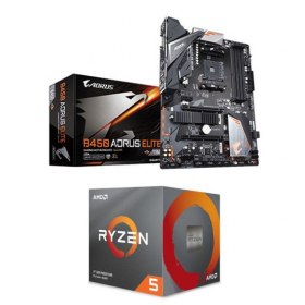 259€ le kit evolution Processeur AMD Ryzen 5 3600 Wraith Stealth Edition + Carte mère Gigabyte B450 Aorus Elite (-15%)