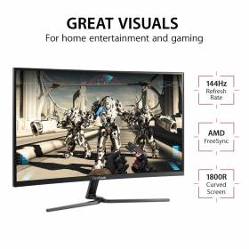 Bon plan FNAC : 149&euro; l'&eacute;cran ViewSonic, Dalle VA 24p Incurv&eacute;, FreeSync, 1 ms, 144 Hz, Haut-parleurs