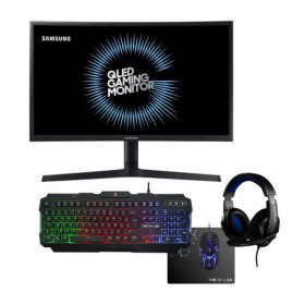 SAMSUNG - 23,5" LED LC24RG50FQU + Pack Complet Combo Argon The G-Lab &agrave; 176,69&euro;